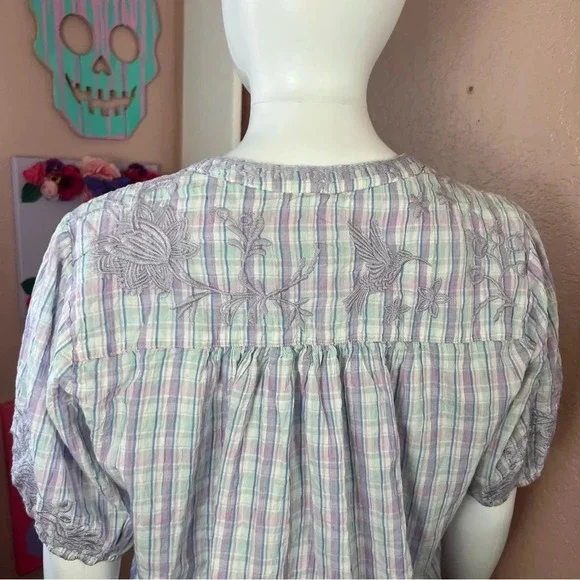 Johnny Was Puff Sleeve Blouse - Picture 10 of 13